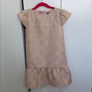 Elegant Pink and Gold Kids Dress